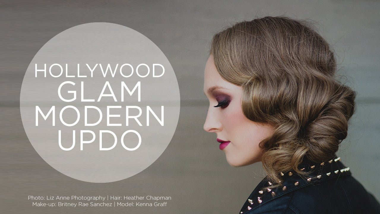 Hollywood Glam Modern Updo Tutorial - Sam Villa Pro