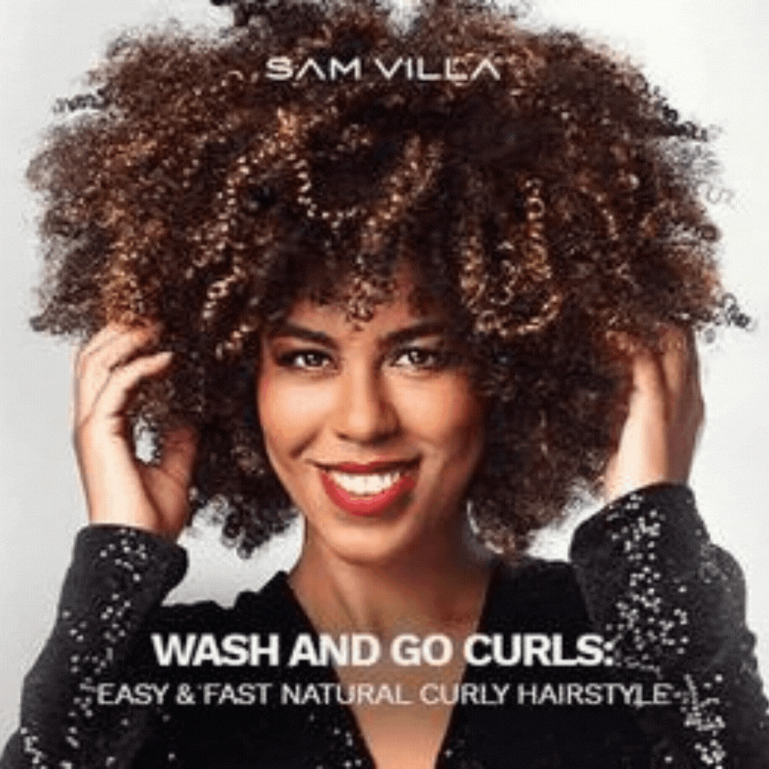 Wash and Go Curls: Easy & Fast Natural Curly Hairstyle