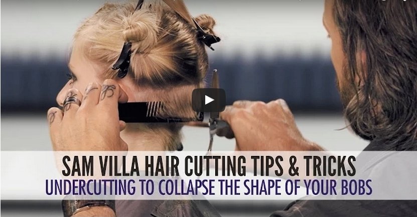 Overcoming Difficult Hairlines - How To Collapse The Neckline For Your Short Bob Haircuts - Sam Villa Pro