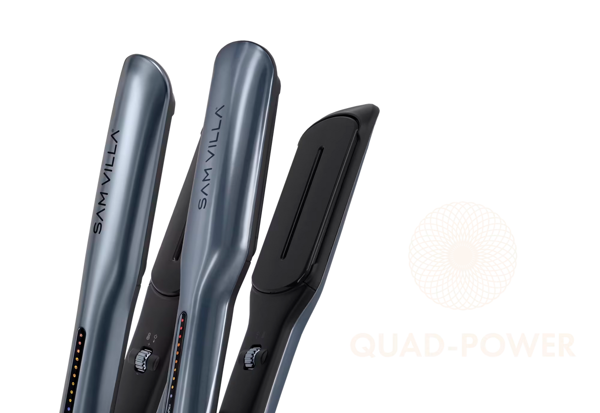SessionONE digital flat iron and SessionONE wide flat iron with QUAD-POWER technology