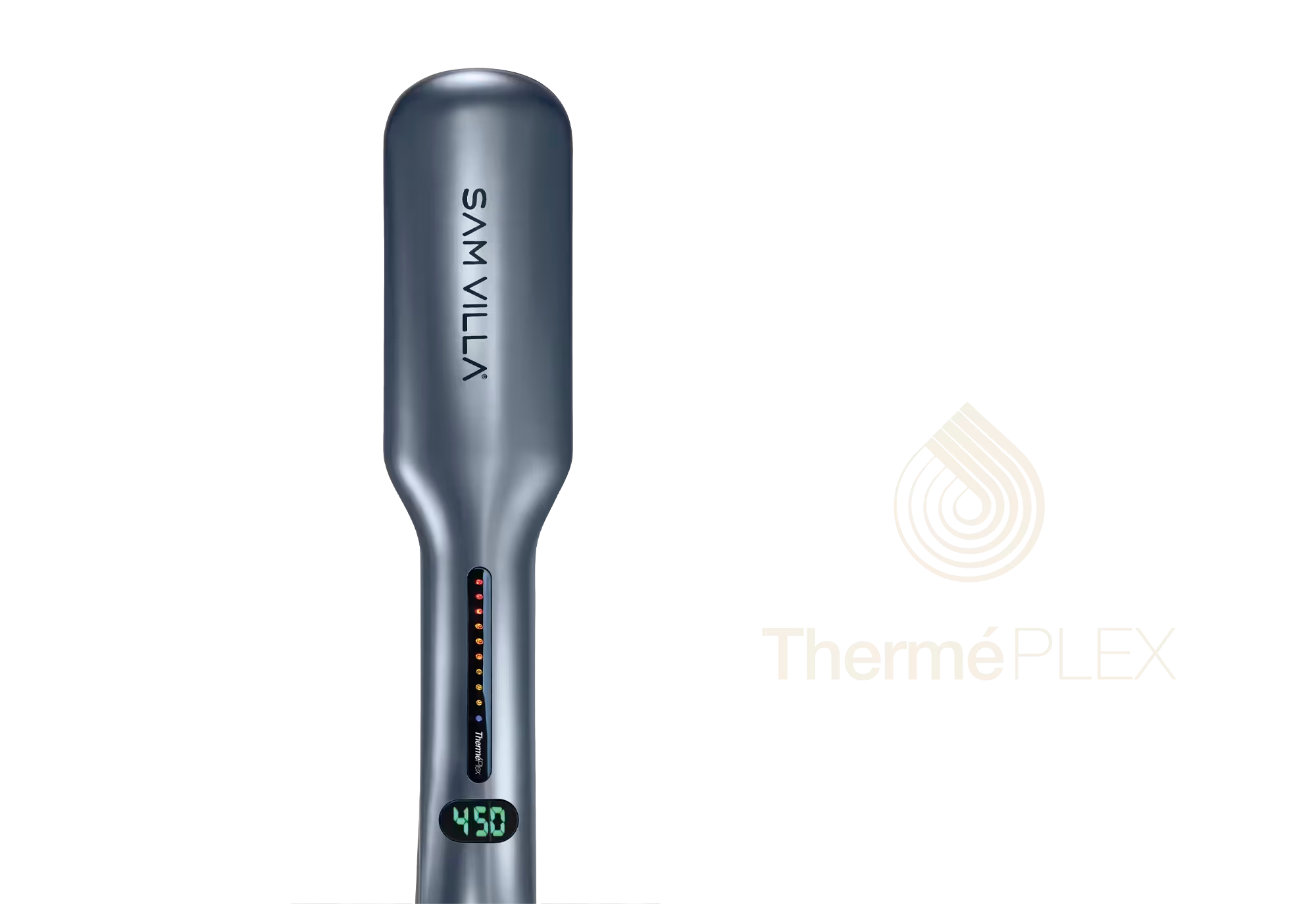 Wide plate digital hair styler