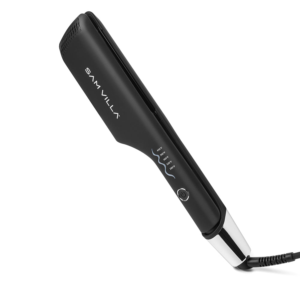 Sam Villa Double-Waver Iron — professional hair waver tool with dual ceramic barrels for glossy waves and beach waves.