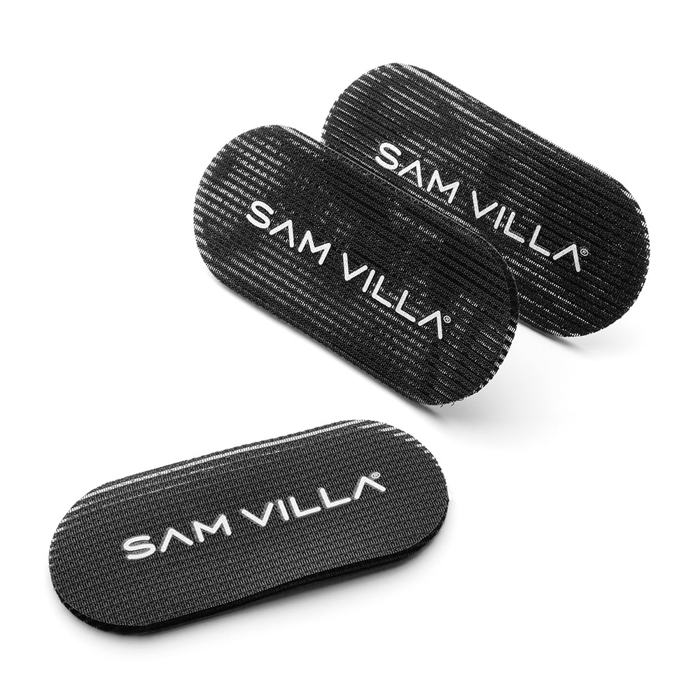 Sam Villa Hair Grips 3 Pack, professional no-crease velcro hair grips for fast and effective sectioning, secure control for all hair textures and lengths, ideal for highlighting, cutting, and styling, reusable and easy to sanitize, essential salon tool for stylists