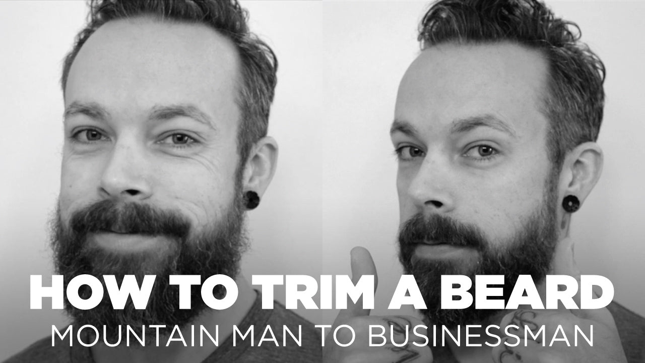 How To Trim a Beard: Mountain Man to Businessman Beard - Sam Villa Pro