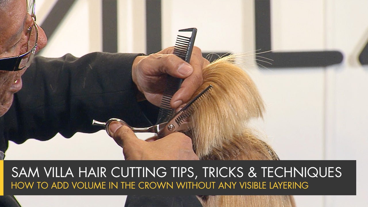 How To Add Volume in the Crown Without Any Visible Layering - Sam Villa Pro