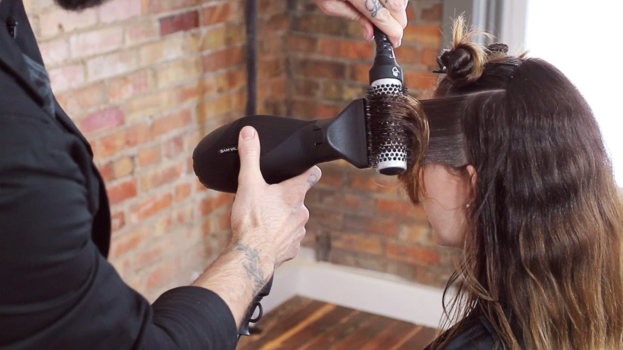 When, Why and How To Use a Boar Bristle Round Brush or Thermal Round Brush - Sam Villa Pro