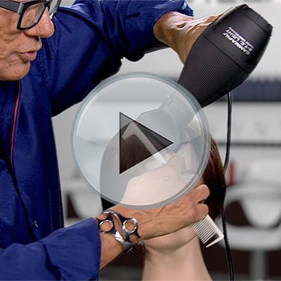 How To Train Your Bangs - Removing Cowlicks In The Fringe - Sam Villa Pro