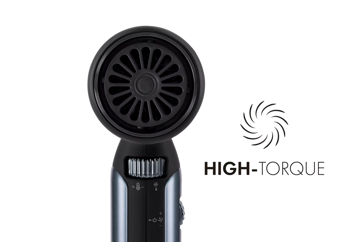 digital hair dryer with HIGH-TORQUE technology