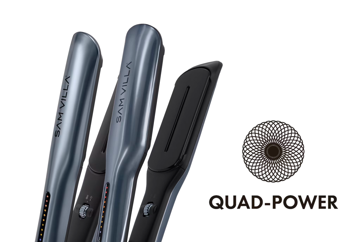 SessionONE digital flat iron and SessionONE wide flat iron with QUAD-POWER technology