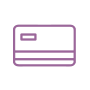 purple credit card icon