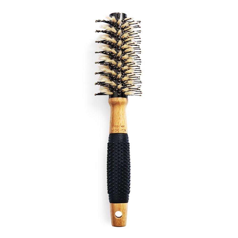 Sam Villa Artist Series Thermal Brush, professional thermal round brush with ceramic barrel and boar nylon bristles, delivers smoothing, frizz control, and glossy shine, strong grip for tension and volume, ideal for fine, thick, or coarse hair, ergonomic balanced handle, perfect for blowouts, waves, and straightening, salon-quality hair styling tool