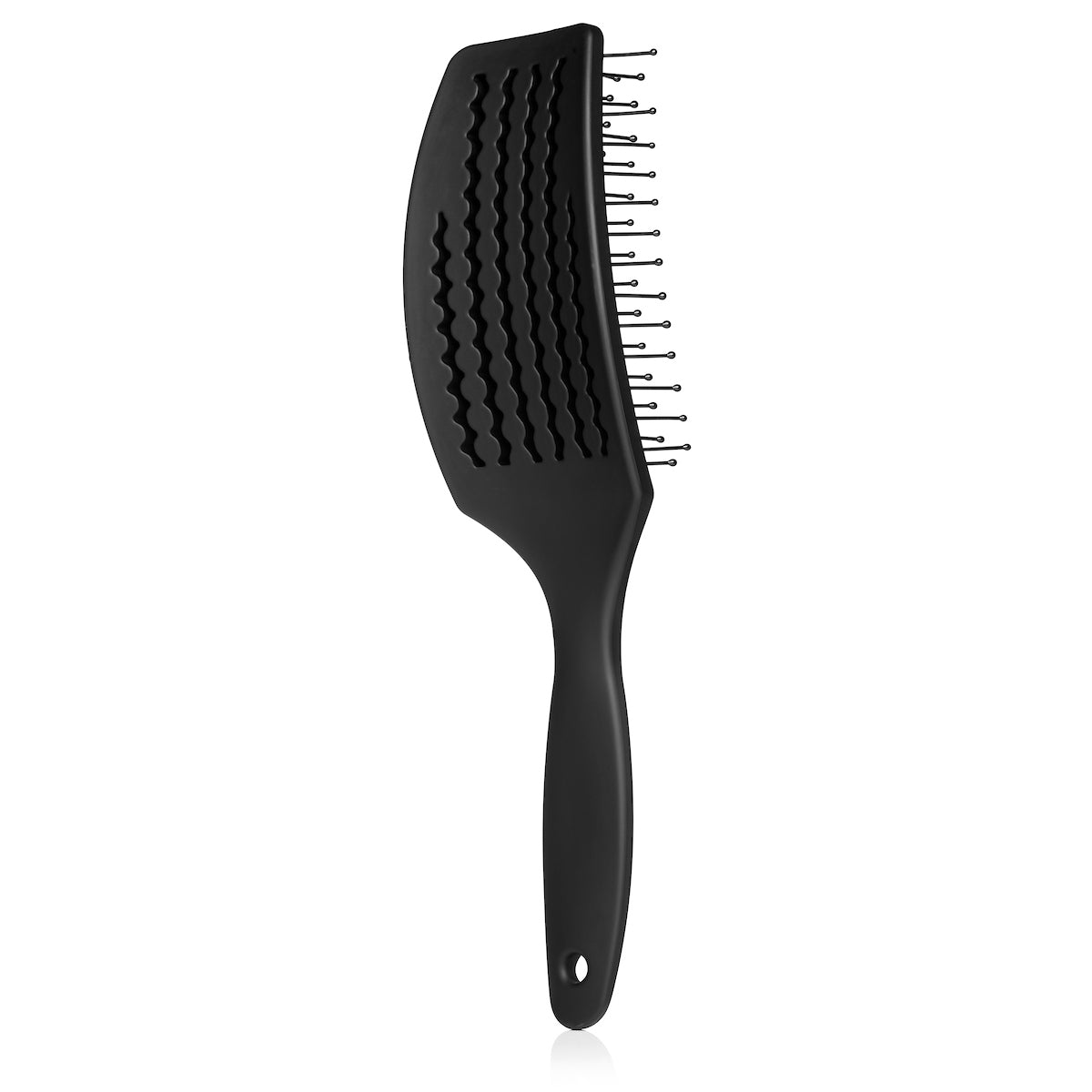 Sam Villa Thermal Ionic Pro Vent Brush, professional vented brush with ceramic thermal core for even heat distribution, heat-resistant ionic nylon bristles for fast drying, detangling, smoothing, and anti-frizz results, reduces static and drying time, perfect for salon-quality blowouts and sleek polished hair